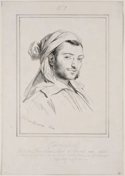 Framed Print : Theodore Gericault, 1824. Creator: Achille Deveria (French, 1800-1857) Framed Print : Theodore Gericault, 1824. Creator: Achille Deveria (French, 1800-1857)