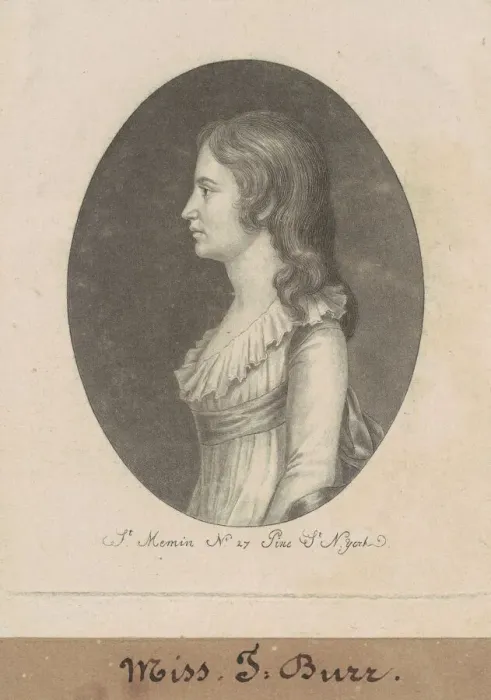 Framed Print : Theodosia Burr, 1797. Creator: Charles Balthazar Julien Fevret de Saint-Memin Framed Print : Theodosia Burr, 1797. Creator: Charles Balthazar Julien Fevret de Saint-Memin