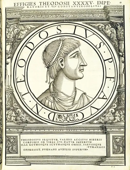 Framed Print : Theodosius I (347 - 395), 1559 Framed Print : Theodosius I (347 - 395), 1559