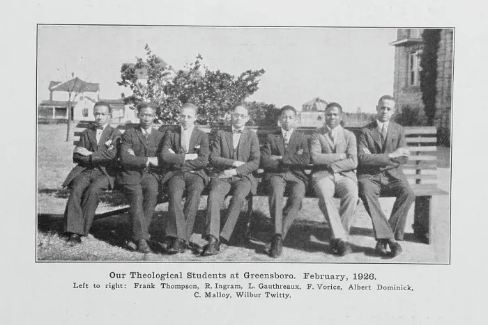 Framed Print : Our theological students at Greensboro, February, 1926, 1927. Creator: Unknown Framed Print : Our theological students at Greensboro, February, 1926, 1927. Creator: Unknown