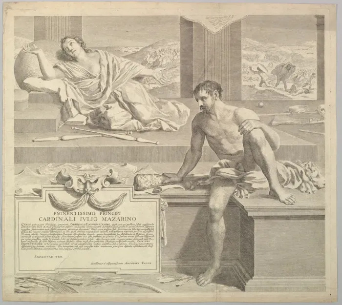 Framed Print : Theological Thesis of Antoine Talon, 1648. Creator: Claude Mellan Framed Print : Theological Thesis of Antoine Talon, 1648. Creator: Claude Mellan