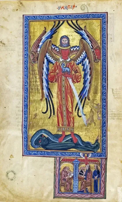 Framed Print : Theophany of Divine Love. (Vision from Liber Divinorum Operum), ca 1220-1230 Framed Print : Theophany of Divine Love. (Vision from Liber Divinorum Operum), ca 1220-1230