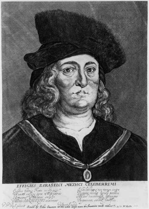 Framed Print : Theophrastus Bombastus von Hohenheim Paracelsus, Swiss alchemist and physician, 16th century. Artist: Wenceslaus Hollar Framed Print : Theophrastus Bombastus von Hohenheim Paracelsus, Swiss alchemist and physician, 16th century. Artist: Wenceslaus Hollar