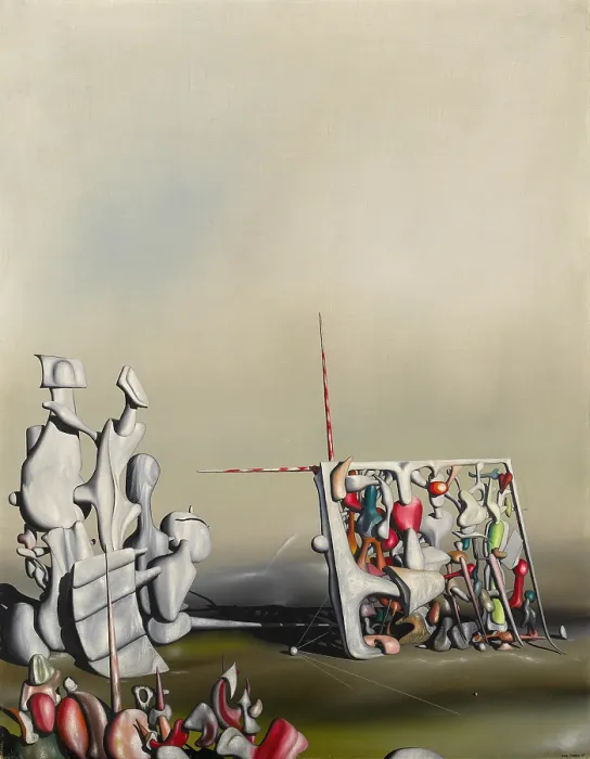 Framed Print : There, Motion Has Not Yet Ceased, 1945. Creator: Yves Tanguy Framed Print : There, Motion Has Not Yet Ceased, 1945. Creator: Yves Tanguy