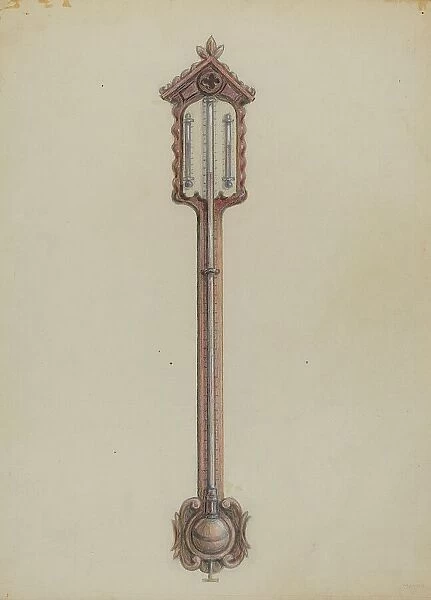 Thermometer, c. 1936. Creator: Franklin C. Moyan