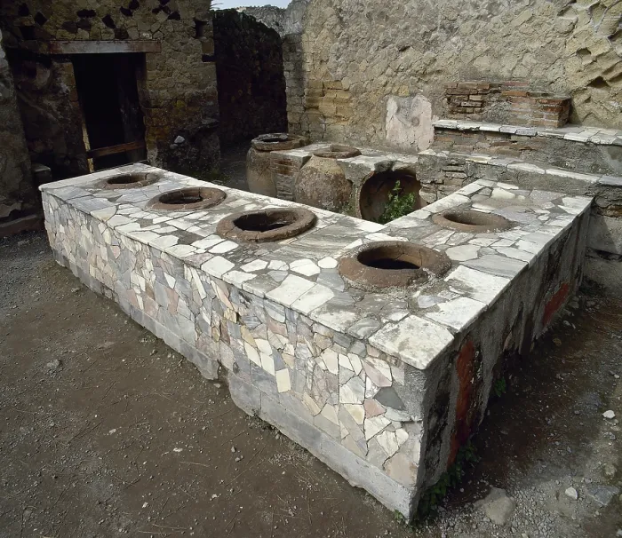 Framed Print : Thermopolium, between Cardo V and Lower Decumanu, Pompeii, Italy, 2002. Creator: LTL Framed Print : Thermopolium, between Cardo V and Lower Decumanu, Pompeii, Italy, 2002. Creator: LTL