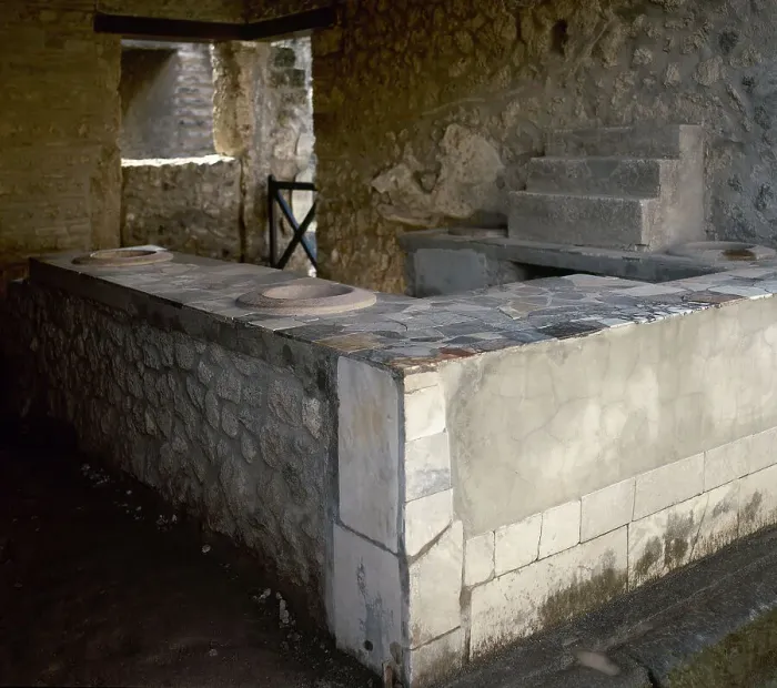 Framed Print : Thermopolium, commercial establishment (restaurant), Herculaneum, Italy, 2002. Creator: LTL Framed Print : Thermopolium, commercial establishment (restaurant), Herculaneum, Italy, 2002. Creator: LTL