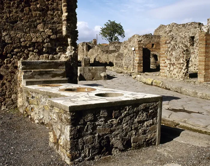 Framed Print : Thermopolium on Via Consolare, Pompeii, Campania, Italy, 2002. Creator: LTL Framed Print : Thermopolium on Via Consolare, Pompeii, Campania, Italy, 2002. Creator: LTL