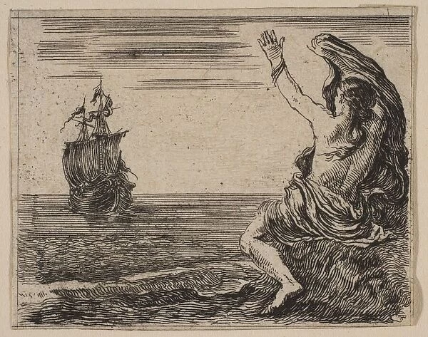 Theseus and Ariadne, from Game of Mythology (Jeu de la Mythologie), 1644