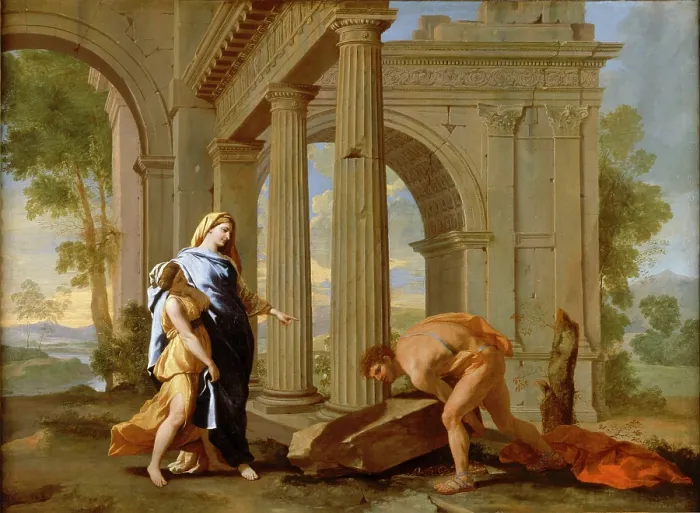 Framed Print : Theseus Finding the Sword and the Shoes of his Father, c1638. Creator: Lemaire, Jean (1598-1659) Framed Print : Theseus Finding the Sword and the Shoes of his Father, c1638. Creator: Lemaire, Jean (1598-1659)