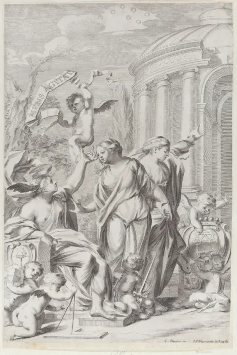 Framed Print : Thesis on the arts and sciences, 1664. Creator: Johann Jakob Thurneysen the Elder Framed Print : Thesis on the arts and sciences, 1664. Creator: Johann Jakob Thurneysen the Elder