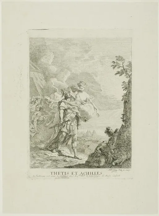Framed Print : Thetis and Achilles, 1757. Creator: Johann Heinrich Tischbein Framed Print : Thetis and Achilles, 1757. Creator: Johann Heinrich Tischbein
