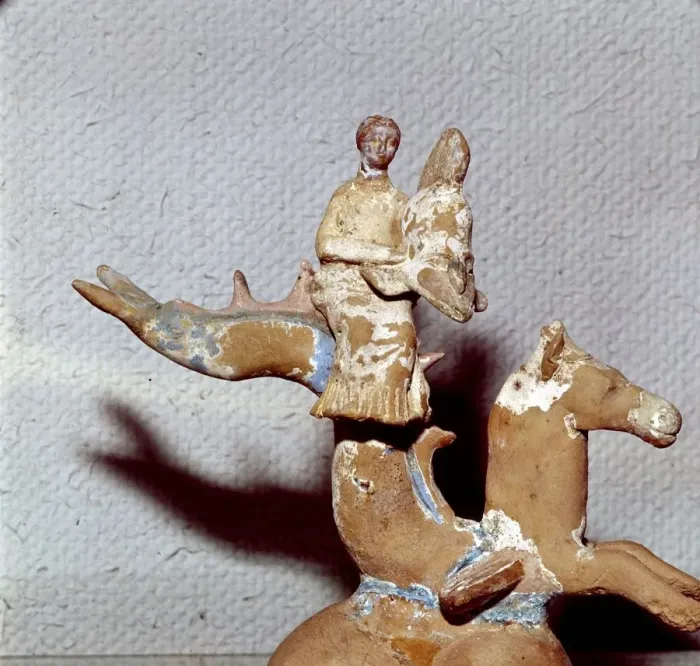 Framed Print : Thetis riding a sea monster bringing the Helmet of Achilles, late 4th century BC Framed Print : Thetis riding a sea monster bringing the Helmet of Achilles, late 4th century BC