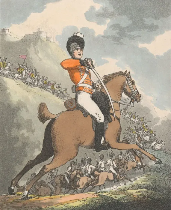 Framed Print : Thigh Protect, New Guard, September 1, 1798. September 1, 1798