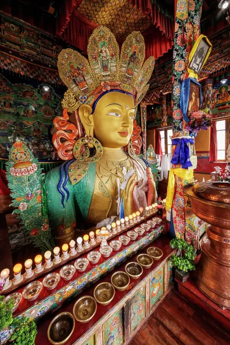 Framed Print : Thiksey Monastery, Ladakh, India, 2023. Creator: Peter Thompson Framed Print : Thiksey Monastery, Ladakh, India, 2023. Creator: Peter Thompson