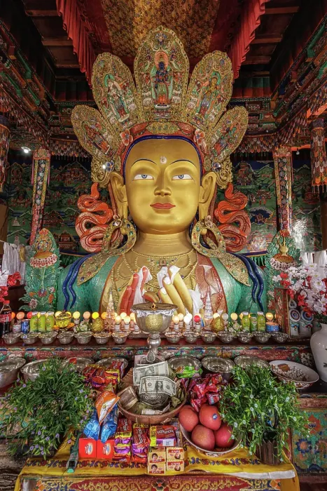 Framed Print : Thiksey Monastery, Ladakh, India, 2023. Creator: Peter Thompson Framed Print : Thiksey Monastery, Ladakh, India, 2023. Creator: Peter Thompson