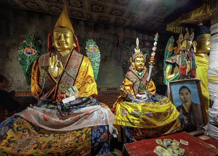 Framed Print : Thiksey Monastery, Ladakh, India, 2023. Creator: Peter Thompson Framed Print : Thiksey Monastery, Ladakh, India, 2023. Creator: Peter Thompson