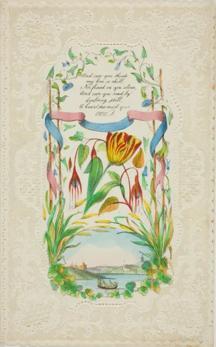 Framed Print : And Can You Think (valentine), c. 1850. Creator: George Kershaw Framed Print : And Can You Think (valentine), c. 1850. Creator: George Kershaw
