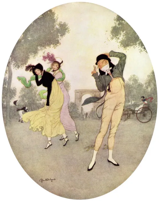 Framed Print : What do you Think of Young Rouselle?, c1915. Artist: Edmund Dulac Framed Print : What do you Think of Young Rouselle?, c1915. Artist: Edmund Dulac