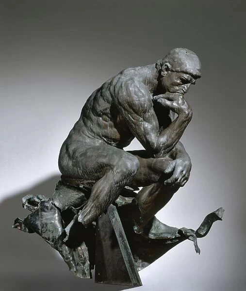 The Thinker, 1880-1881. Creator: Auguste Rodin (French, 1840-1917)