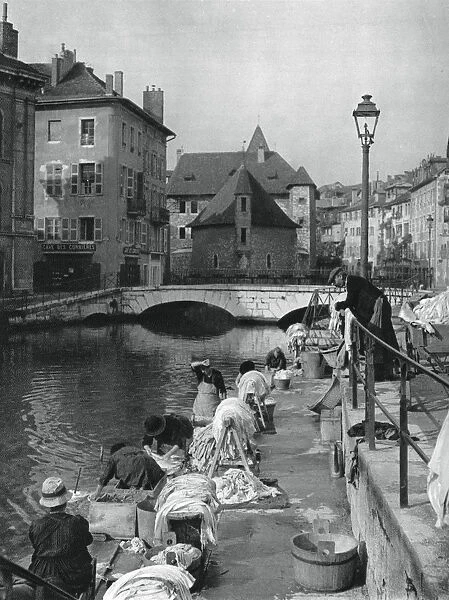 Thiou canal, Annecy, France, 1937. Artist: Martin Hurlimann