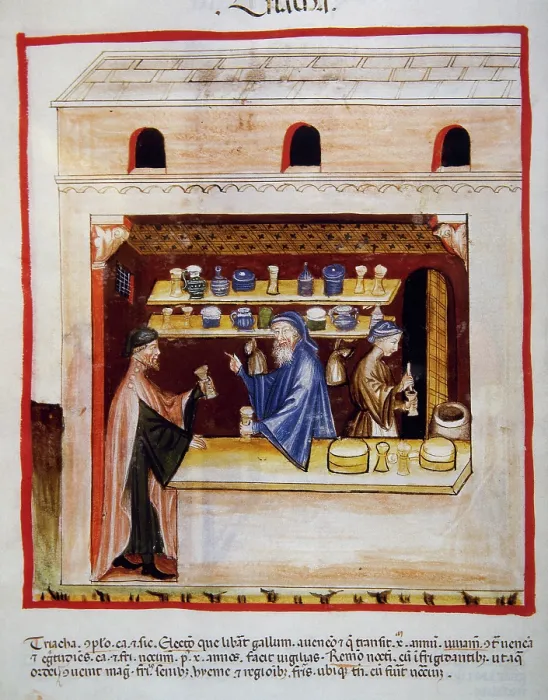 Framed Print : Thiriaque, 14th century. Creator: Unknown Framed Print : Thiriaque, 14th century. Creator: Unknown