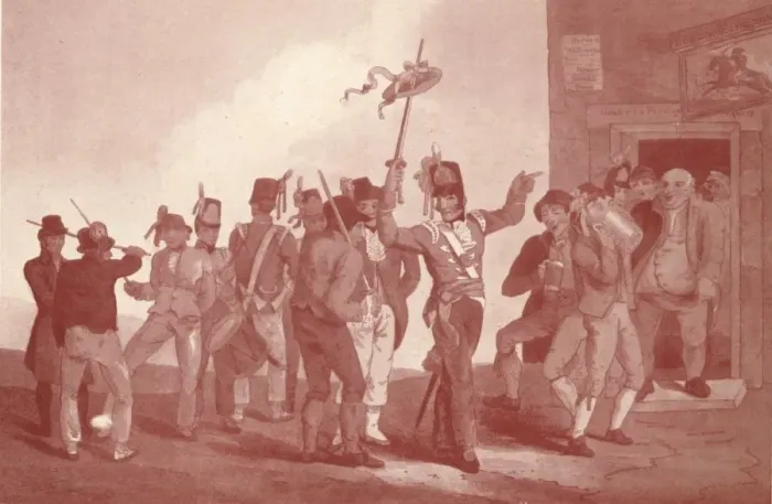 Framed Print : Thirty-Third Regiment, c1814 (1909). Artists: Robert Havell, Daniel Havell Framed Print : Thirty-Third Regiment, c1814 (1909). Artists: Robert Havell, Daniel Havell