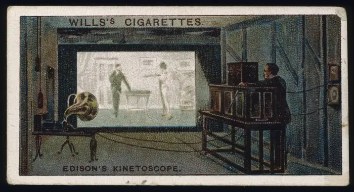 Framed Print : Thomas Alva Edisons kinetographic theatre, c1892 Framed Print : Thomas Alva Edisons kinetographic theatre, c1892