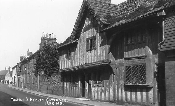 Thomas Becket cottages, Tarring, Worthing, West Sussex, c1900s-c1920s