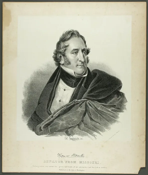 Framed Print : Thomas Benton, Senator from Missouri, c. 1840. Creator: Charles Fenderich Framed Print : Thomas Benton, Senator from Missouri, c. 1840. Creator: Charles Fenderich