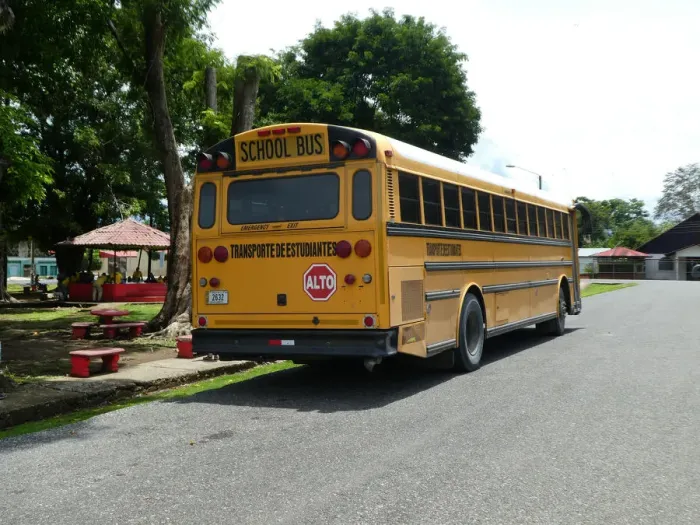 Framed Print : Thomas Built school bus, Costa Rica 2018. Creator: Unknown Framed Print : Thomas Built school bus, Costa Rica 2018. Creator: Unknown