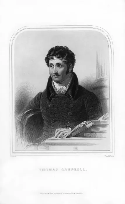 Framed Print : Thomas Campbell, Scottish poet, (1870). Artist: Thomas Campbell Framed Print : Thomas Campbell, Scottish poet, (1870). Artist: Thomas Campbell