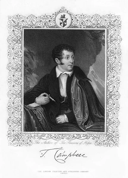 Thomas Campbell, Scottish poet, 19th century. Artist: John Jenkins