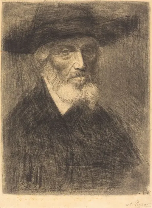 Framed Print : Thomas Carlyle. Creator: Alphonse Legros Framed Print : Thomas Carlyle. Creator: Alphonse Legros
