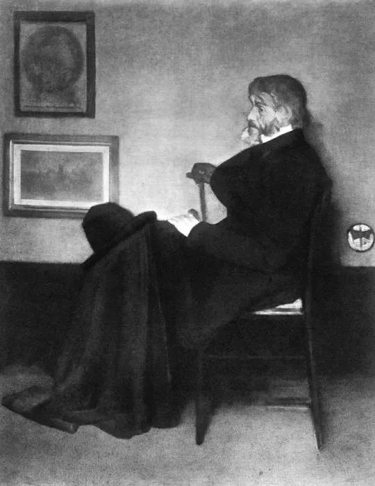 Framed Print : Thomas Carlyle, Scottish essayist, satirist, and historian, c1873. Artist: James Abbott McNeill Whistler Framed Print : Thomas Carlyle, Scottish essayist, satirist, and historian, c1873. Artist: James Abbott McNeill Whistler