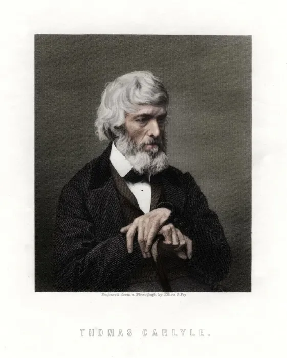 Framed Print : Thomas Carlyle, Scottish essayist, satirist, and historian, mid-late 19th century