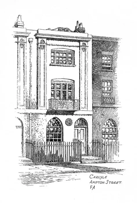 Framed Print : Thomas Carlyles house, Ampton Street, London, 1912. Artist: Frederick Adcock Framed Print : Thomas Carlyles house, Ampton Street, London, 1912. Artist: Frederick Adcock