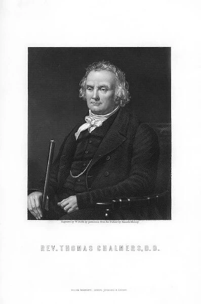 Thomas Chalmers, leader of the Free Church of Scotland, (1893).Artist: W Roffe
