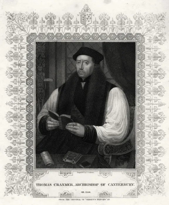 Framed Print : Thomas Cranmer, Archbishop of Canterbury, 19th century. Artist: J Cochran Framed Print : Thomas Cranmer, Archbishop of Canterbury, 19th century. Artist: J Cochran