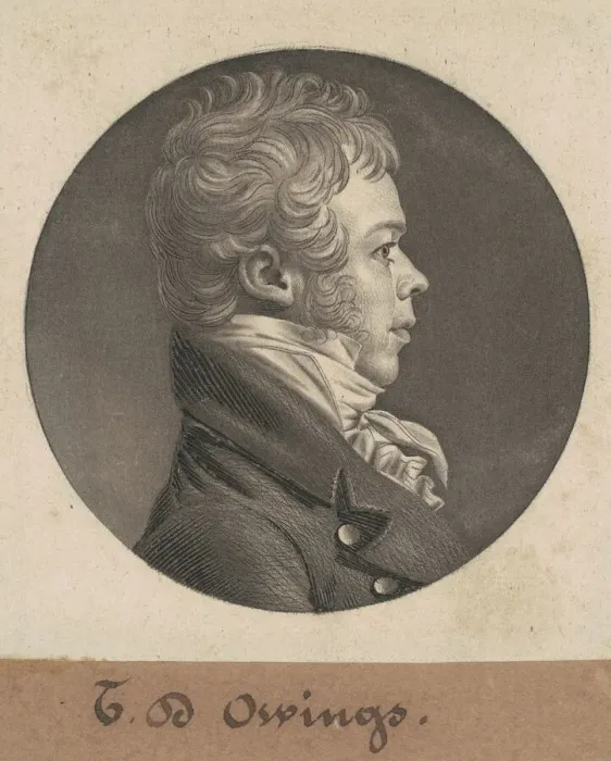Framed Print : Thomas Deye Owings, 1804. Creator: Charles Balthazar Julien Fevret de Saint-Mé Framed Print : Thomas Deye Owings, 1804. Creator: Charles Balthazar Julien Fevret de Saint-Mé
