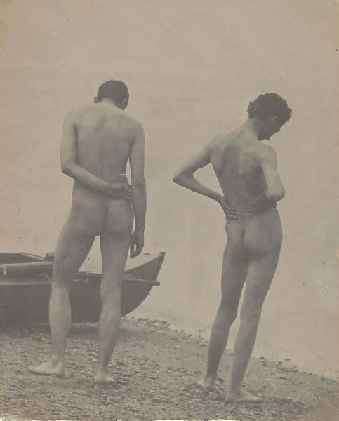 Thomas Eakins and John Laurie Wallace on a Beach, ca. 1883. Creator: Thomas Eakins