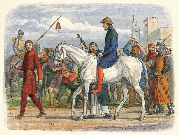 Thomas, Earl of Lancaster, led to execution, 1322 (1864). Artist: James William Edmund Doyle