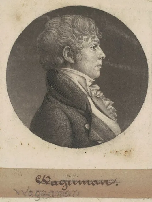 Framed Print : Thomas Ennalls Waggaman, 1803. Creator: Charles Balthazar Julien Fé Framed Print : Thomas Ennalls Waggaman, 1803. Creator: Charles Balthazar Julien Fé