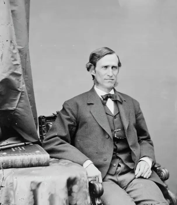 Framed Print : Thomas Francis Bayard of Illinois, between 1860 and 1875. Creator: Unknown Framed Print : Thomas Francis Bayard of Illinois, between 1860 and 1875. Creator: Unknown