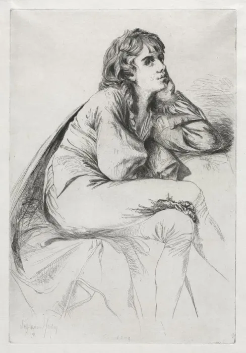 Framed Print : Thomas Haden of Derby. Creator: Francis Seymour Haden (British, 1818-1910) Framed Print : Thomas Haden of Derby. Creator: Francis Seymour Haden (British, 1818-1910)
