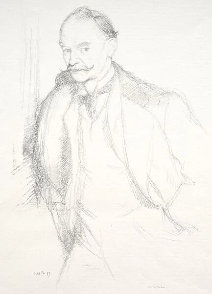 Thomas Hardy, 1897. Creator: William Rothenstein (British, 1872-1945)
