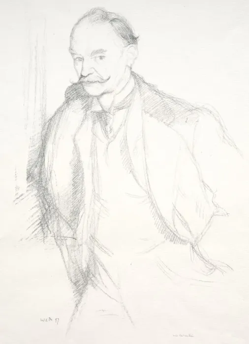 Framed Print : Thomas Hardy, 1897. Creator: William Rothenstein (British, 1872-1945) Framed Print : Thomas Hardy, 1897. Creator: William Rothenstein (British, 1872-1945)