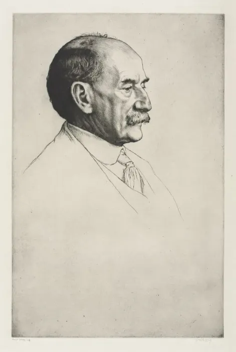 Framed Print : Thomas Hardy, Facing Right, 1910. Creator: William Strang (British, 1859-1921) Framed Print : Thomas Hardy, Facing Right, 1910. Creator: William Strang (British, 1859-1921)