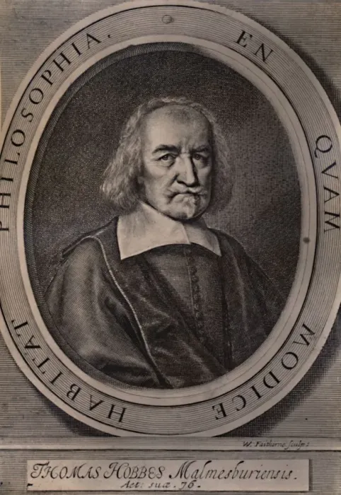 Framed Print : Thomas Hobbes, English philosopher, c1668 (1894). Artist: William Faithorne Framed Print : Thomas Hobbes, English philosopher, c1668 (1894). Artist: William Faithorne