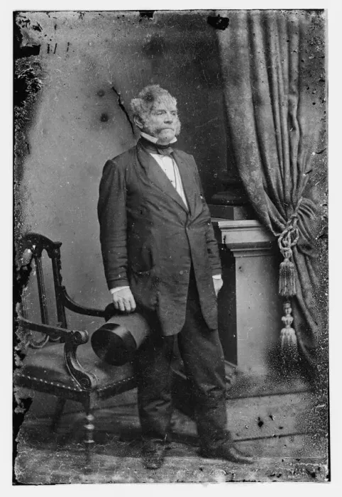 Framed Print : Thomas Holliday Hicks of Maryland, between 1855 and 1865. Creator: Unknown Framed Print : Thomas Holliday Hicks of Maryland, between 1855 and 1865. Creator: Unknown